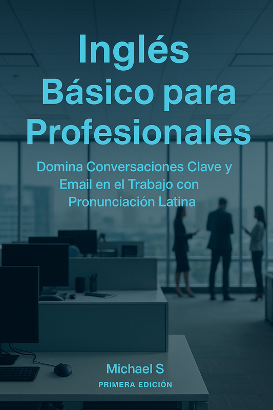 Inglés Básico para Profesionales:  Domina Conversaciones Clave y  Email en el Trabajo con  Pronunciación Latina