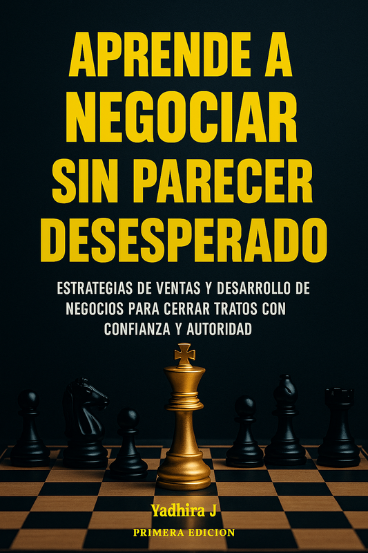 Aprende a Negociar Sin Parecer  Desesperado: Estrategias de Ventas y  Desarrollo de Negocios para Cerrar  Tratos con Confianza y Autoridad